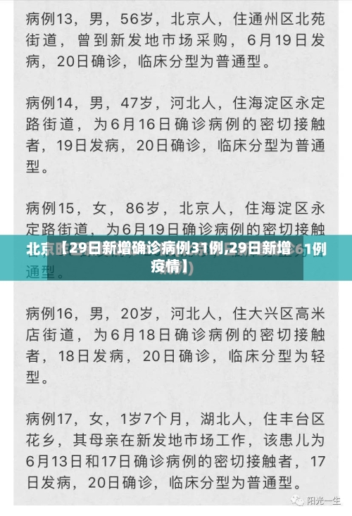 【29日新增确诊病例31例,29日新增疫情】-第1张图片
