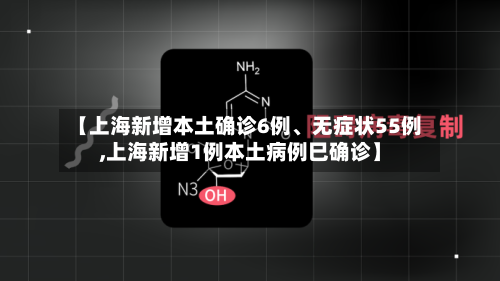【上海新增本土确诊6例	、无症状55例,上海新增1例本土病例巳确诊】-第2张图片