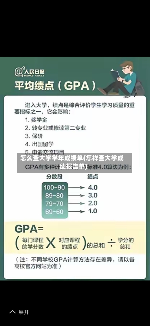 怎么查大学学年成绩单(怎样查大学成绩报告单)
