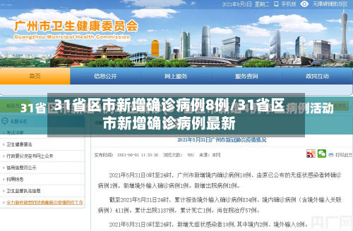31省区市新增确诊病例8例/31省区市新增确诊病例最新